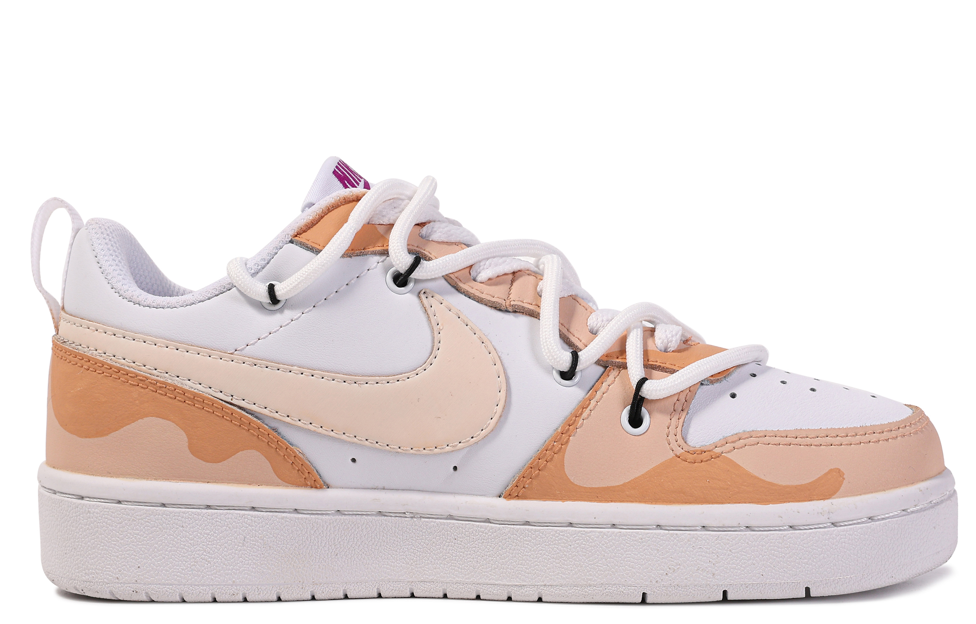 [Custom Shoes] Nike Court Borough Low 'Da Vinci Comet Day and Night Orange White' 圖 3