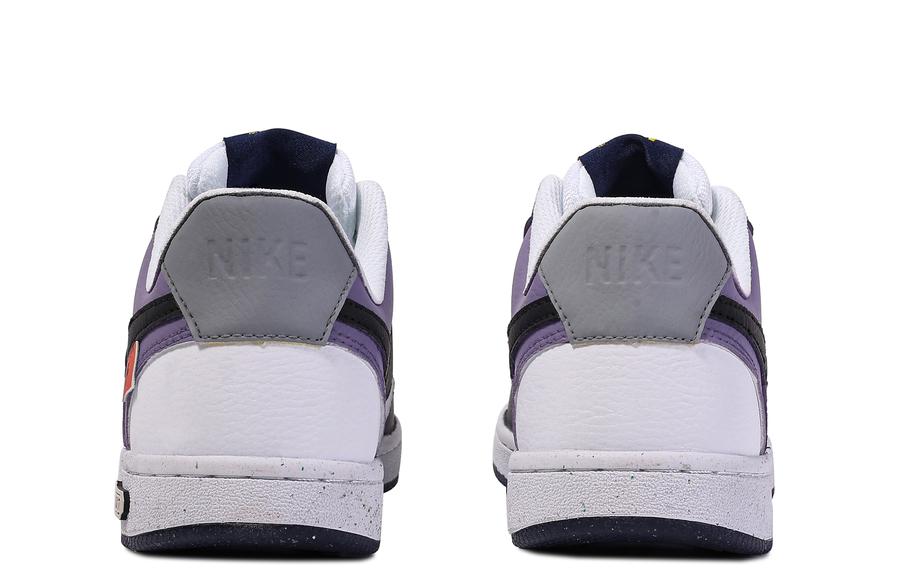 [Custom Shoes] Nike Court Borough Low 'Da Vinci Thunderstorm White-Black-Purple' 圖 5