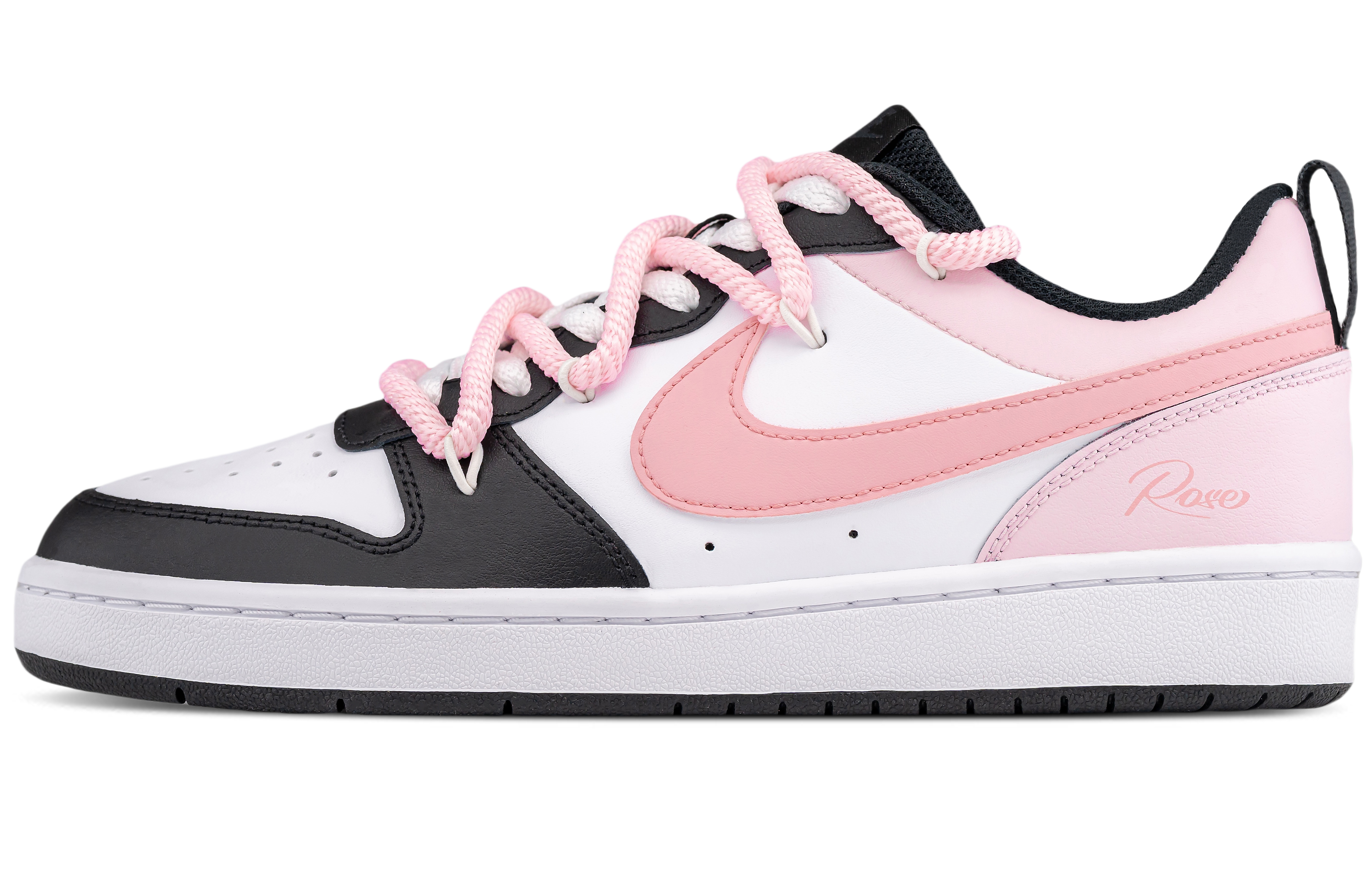 Lookbook [Zapatos Personalizados] Nike Court Borough Low 'Sueño Rosa Oscuro' BQ5448-115（Team拾陆-暗粉瑰梦特殊礼盒女款）