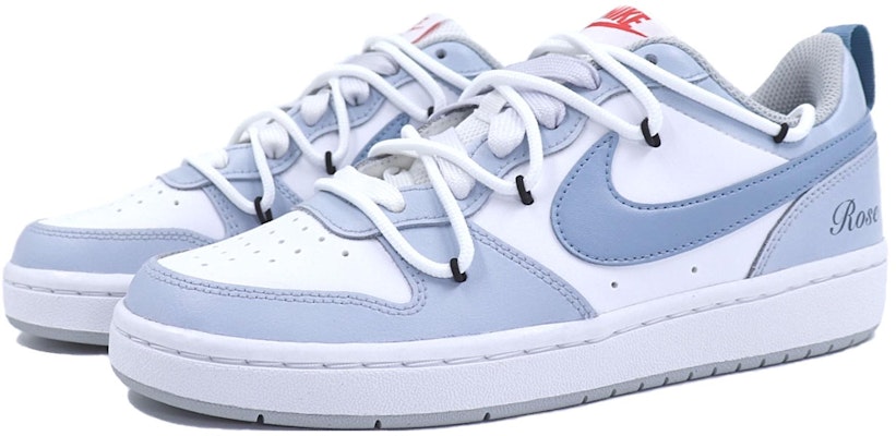 【訂製球鞋】Nike Court Borough 婚鞋 多巴胺 藍玫瑰 星溯未來 浪漫 休閒 低筒 板鞋 GS 霧霾藍 Lookbook 【訂製球鞋】Nike Court Borough 婚鞋 多巴胺 藍玫瑰 星溯未來 浪漫 休閒 低筒 板鞋 GS 霧霾藍