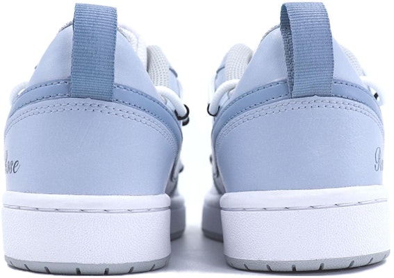 【訂製球鞋】Nike Court Borough 婚鞋 多巴胺 藍玫瑰 星溯未來 浪漫 休閒 低筒 板鞋 GS 霧霾藍 Shop 【訂製球鞋】Nike Court Borough 婚鞋 多巴胺 藍玫瑰 星溯未來 浪漫 休閒 低筒 板鞋 GS 霧霾藍