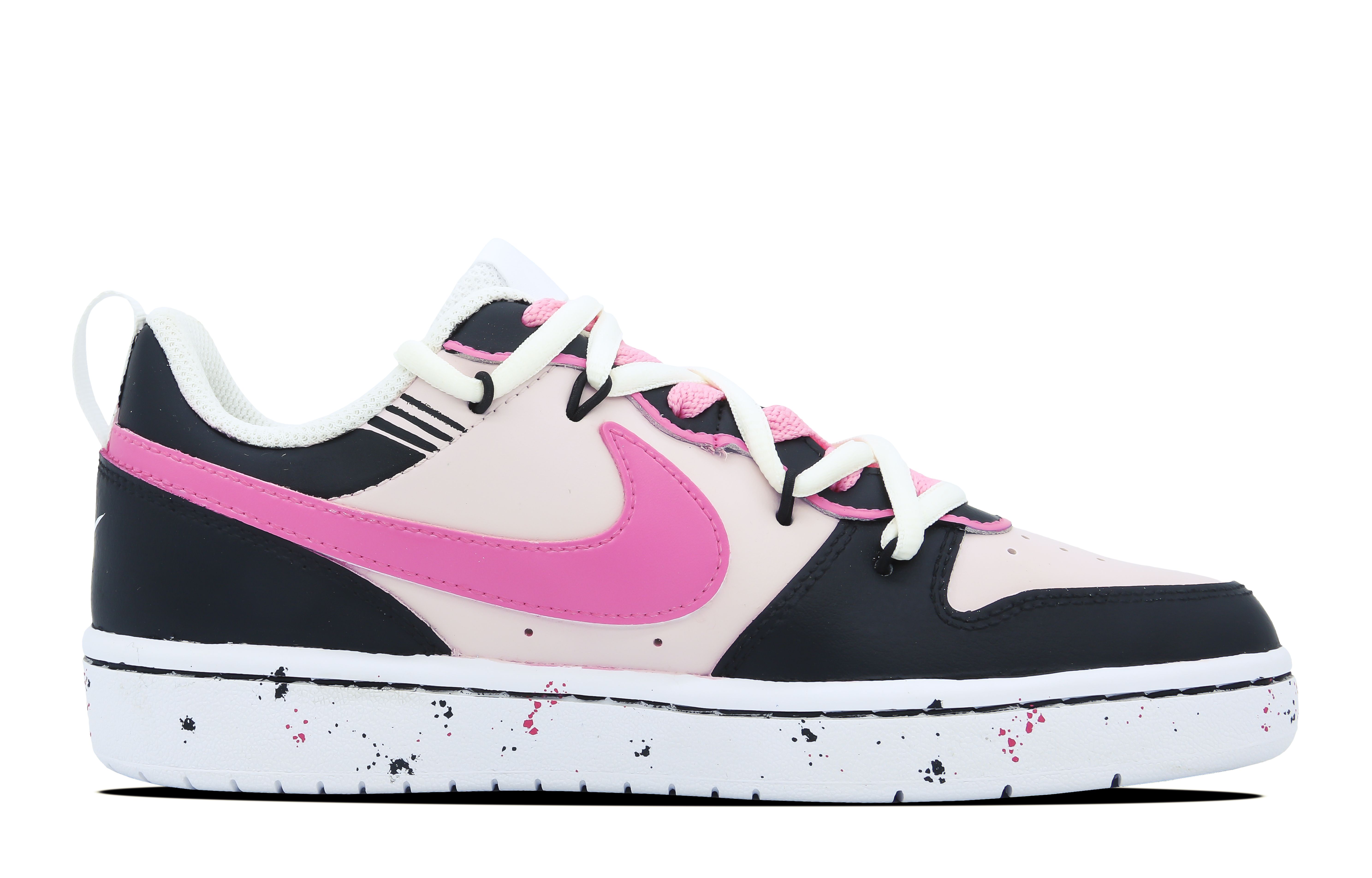 Order [Zapatillas Personalizadas] Nike Court Borough Low 'Dopamine Pink Love' BQ5448-100(Team60-女款粉墨之恋)