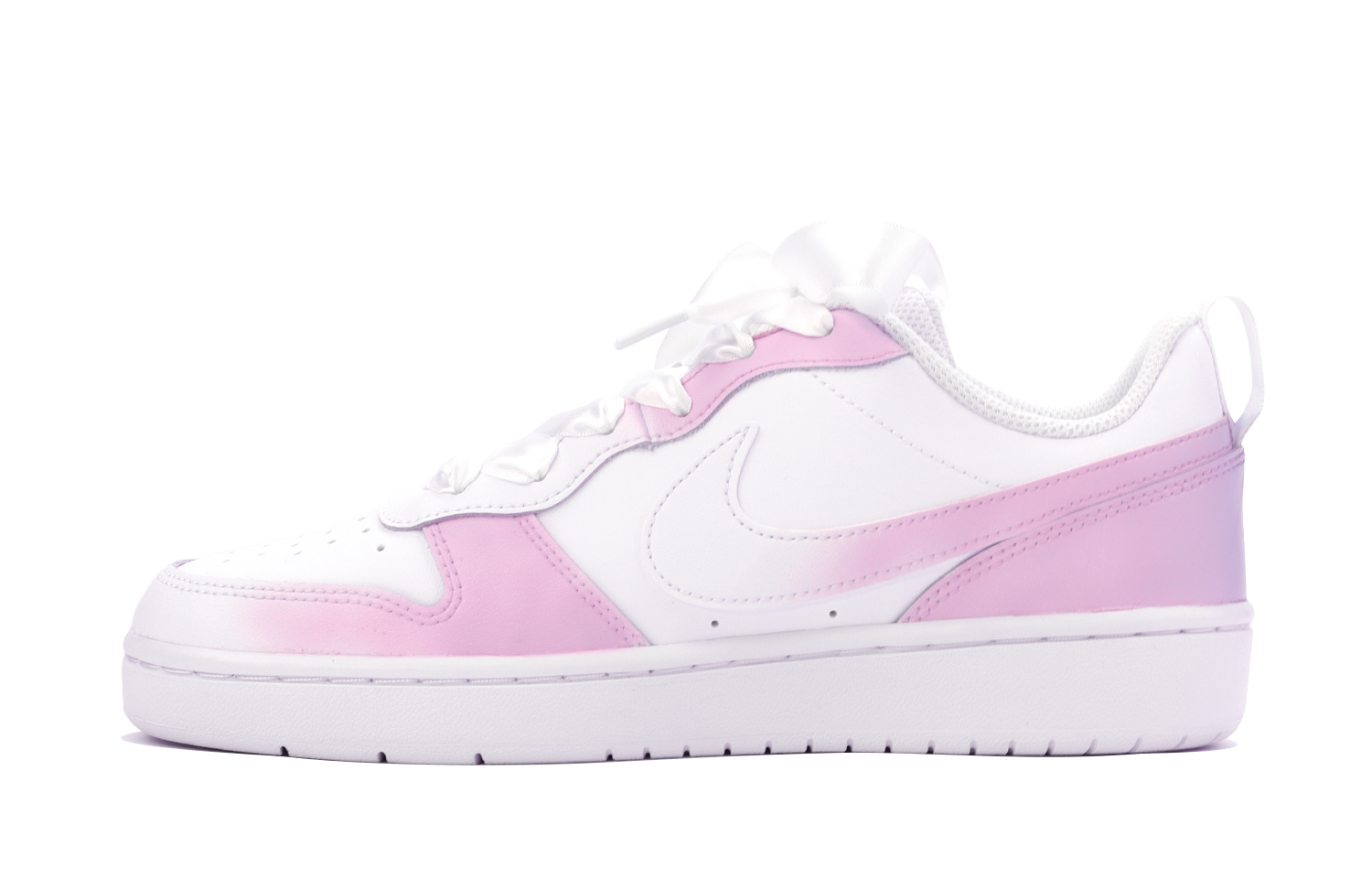 [Custom Shoes] Nike Court Borough Low 'Dream Purple Ballet Ribbon'