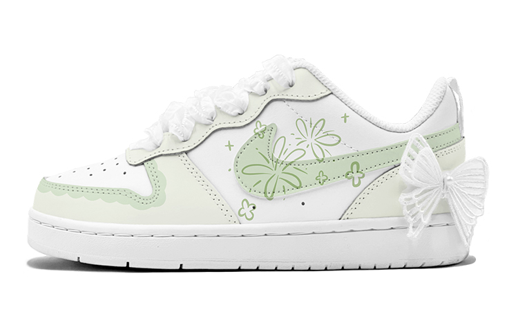 Order [定制鞋] 耐克Court Borough Low '梦幻蝴蝶绿' BQ5448-100(TeamS2-青柠蝴蝶S-BOX)