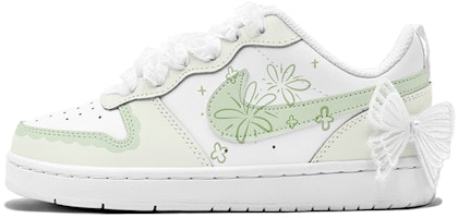 【カスタムシューズ】ナイキ コートバラ ロウ『夢見る蝶グリーン』 BQ5448-100(TeamS2-青柠蝴蝶S-BOX) Order 【カスタムシューズ】ナイキ コートバラ ロウ『夢見る蝶グリーン』 BQ5448-100(TeamS2-青柠蝴蝶S-BOX)