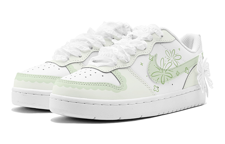 Shop [定制鞋] 耐克Court Borough Low '梦幻蝴蝶绿' BQ5448-100(TeamS2-青柠蝴蝶S-BOX)