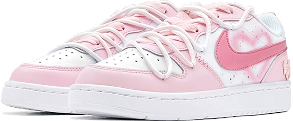 나이키 코트 버로우 로우 "드리미 핑크 화이트" (커스텀) DQ5979-100(Team88-粉梦幻爱心S-BOX) Lookbook 나이키 코트 버로우 로우 "드리미 핑크 화이트" (커스텀) DQ5979-100(Team88-粉梦幻爱心S-BOX)