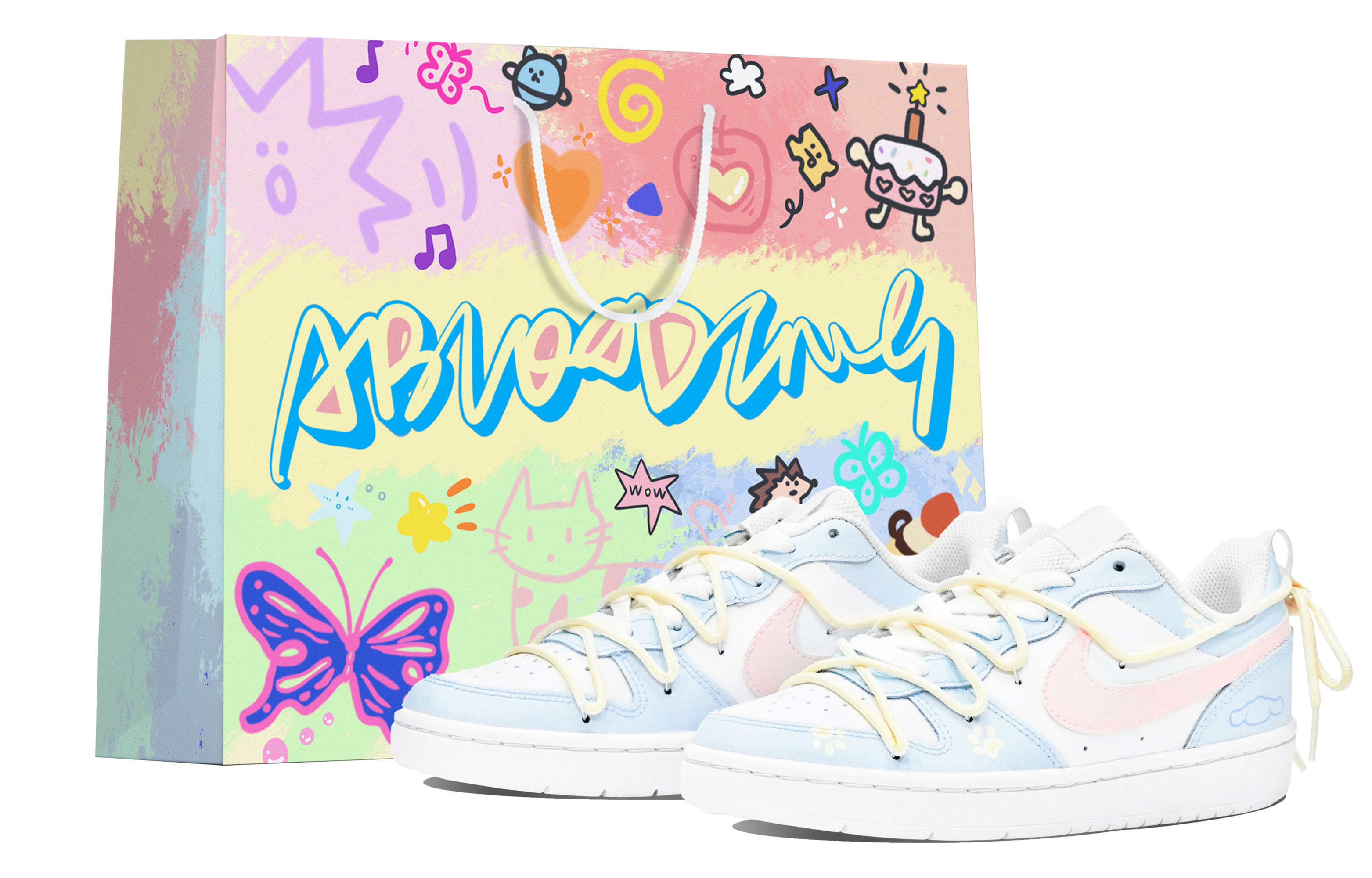 Buy 나이키 코트 보로우 로우 "동화숲 강아지" (Nike Court Borough Low "Fairytale Forest Puppy") BQ5448-100-469046