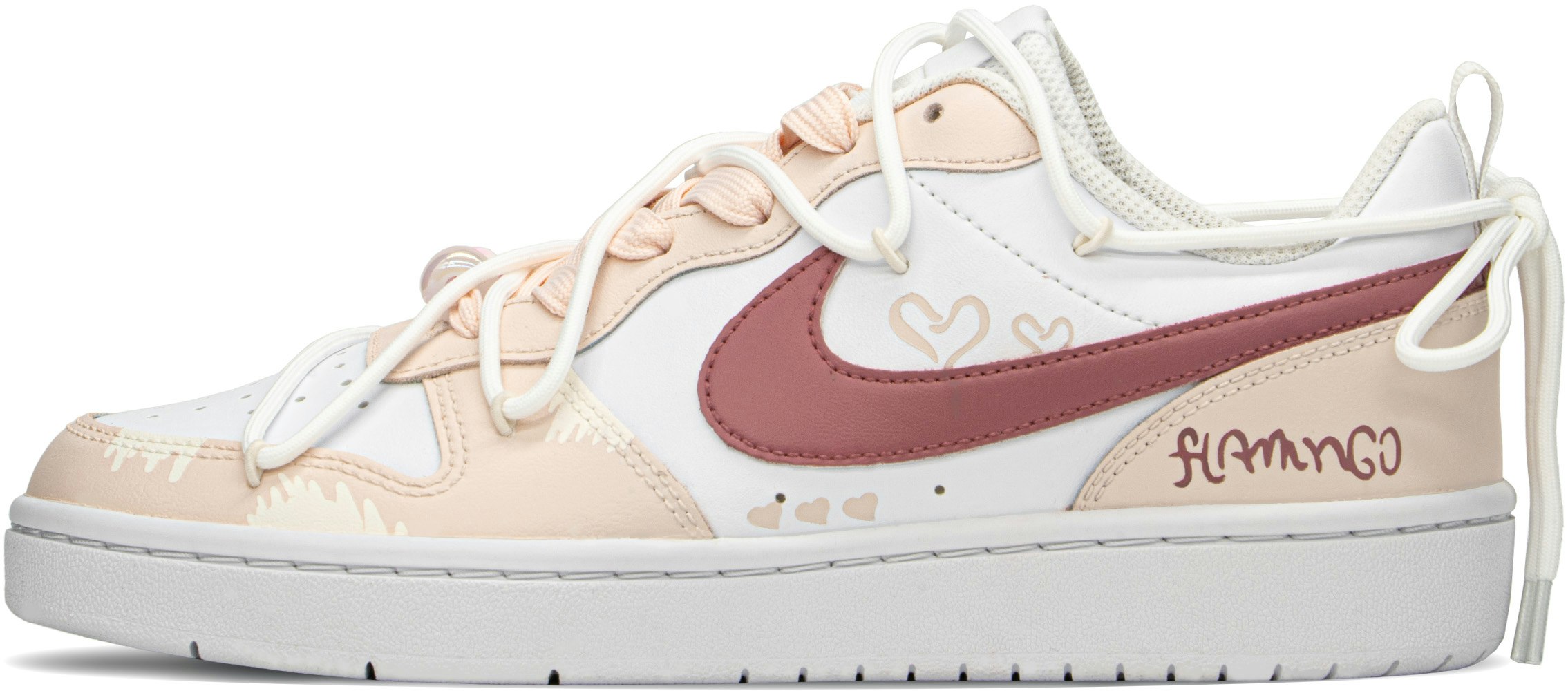 custom-shoes-nike-court-borough-low-flamingo-pink-white