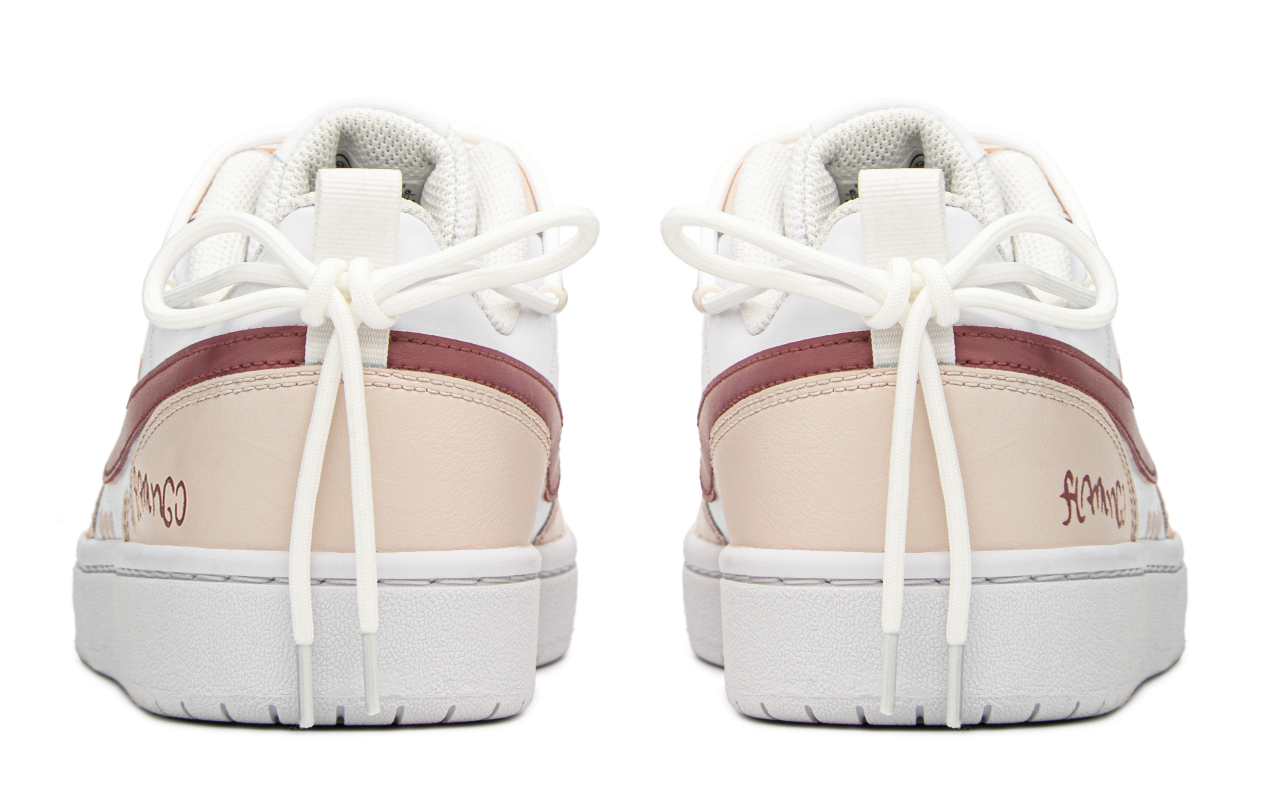 Shop [Kasut Custom] Nike Court Borough Low 'Flamingo Pink-Putih' BQ5448-100(TeamA-火烈鸟S-BOX)