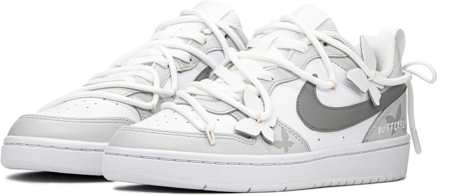【客製球鞋】 Nike Court Borough FZBB 禮盒 清新 蝴蝶 低筒 板鞋 GS 灰白 Shop 【客製球鞋】 Nike Court Borough FZBB 禮盒 清新 蝴蝶 低筒 板鞋 GS 灰白
