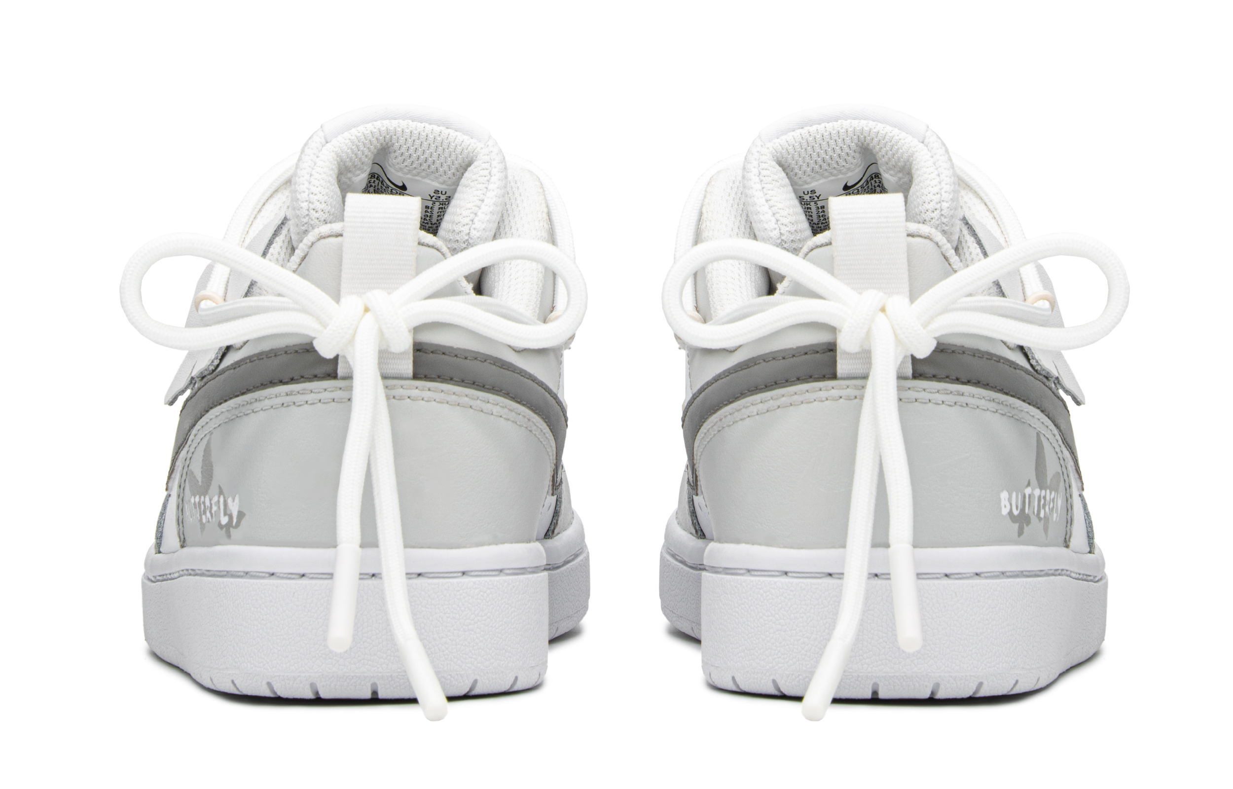 Purchase [Zapatillas Personalizadas] Nike Court Borough Low 'Mariposa Gris-Blanco' BQ5448-100(TeamA-蝴蝶灰S-BOX)