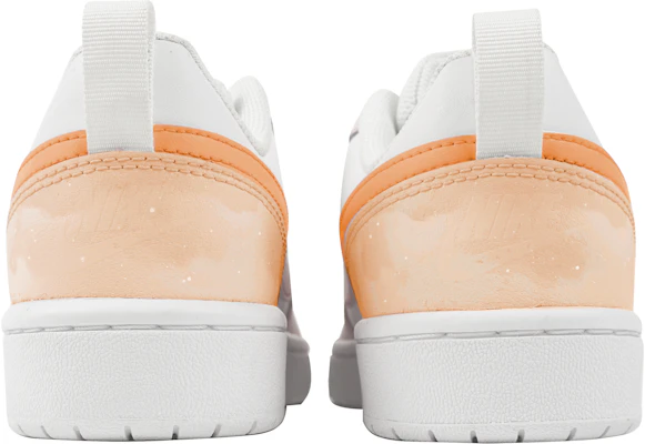 【定制球鞋】Nike Court Borough 玖制 皮革 橘色星空 银河畫廊 防滑減震耐磨 低幫 板鞋 GS 白橘 Shop 【定制球鞋】Nike Court Borough 玖制 皮革 橘色星空 银河畫廊 防滑減震耐磨 低幫 板鞋 GS 白橘