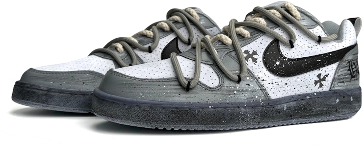 나이키 코트 버로우 로우 '고딕 섀도우' (커스텀) 838937-111(Team87-哥特之影男款灰黑) Lookbook 나이키 코트 버로우 로우 '고딕 섀도우' (커스텀) 838937-111(Team87-哥特之影男款灰黑)