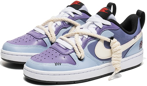 나이키 커스텀 코트 보로우 '그라피티 블루 퍼플' (Nike 커스텀 코트 보로우 '그블퍼') BQ5448-110(Team22-涂鸦解构蓝紫A-BOX) Lookbook 나이키 커스텀 코트 보로우 '그라피티 블루 퍼플' (Nike 커스텀 코트 보로우 '그블퍼') BQ5448-110(Team22-涂鸦解构蓝紫A-BOX)