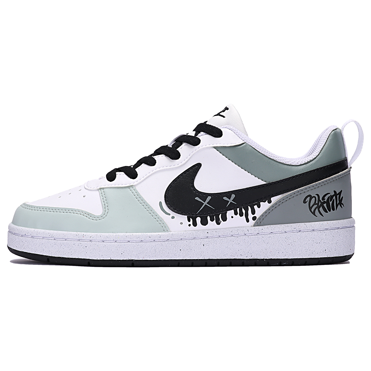 Buy [Zapatillas Personalizadas] Nike Court Borough Low 'Graffiti Verde Blanco' DV5456-104-466269