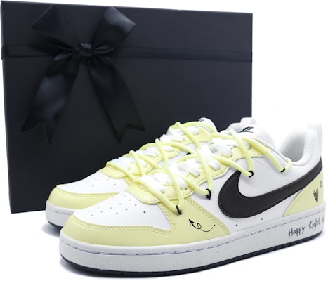 나이키 코트 보로우 로우 '그라피티 하트 옐로우' (커스텀) DV5456-104(Team155-HRN) Order 나이키 코트 보로우 로우 '그라피티 하트 옐로우' (커스텀) DV5456-104(Team155-HRN)