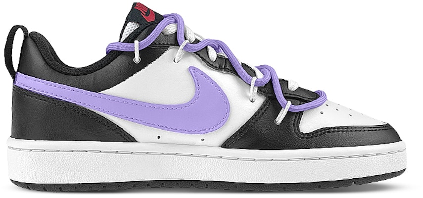 【定製球鞋】Nike Court Borough Low 禮盒 紫葡萄 vibe風解構 雙鞋帶 低幫 板鞋 GS 黑白紫 Order 【定製球鞋】Nike Court Borough Low 禮盒 紫葡萄 vibe風解構 雙鞋帶 低幫 板鞋 GS 黑白紫