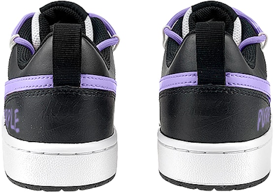 【定製球鞋】Nike Court Borough Low 禮盒 紫葡萄 vibe風解構 雙鞋帶 低幫 板鞋 GS 黑白紫 Purchase 【定製球鞋】Nike Court Borough Low 禮盒 紫葡萄 vibe風解構 雙鞋帶 低幫 板鞋 GS 黑白紫