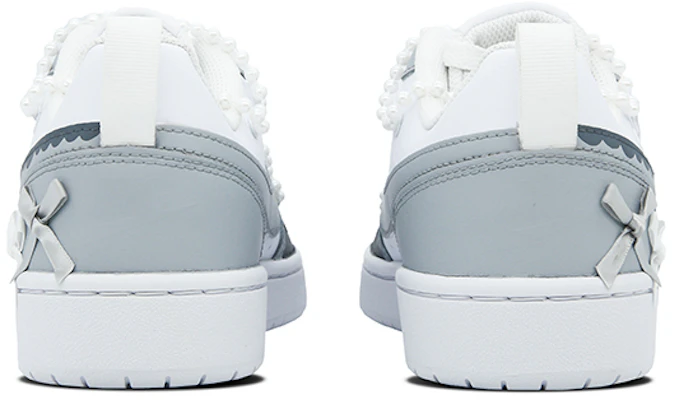 【客製化球鞋】Nike Court Borough 獨特 甜美 簡約 百搭 耐磨減震透氣 低筒 板鞋 GS 灰白 Shop 【客製化球鞋】Nike Court Borough 獨特 甜美 簡約 百搭 耐磨減震透氣 低筒 板鞋 GS 灰白