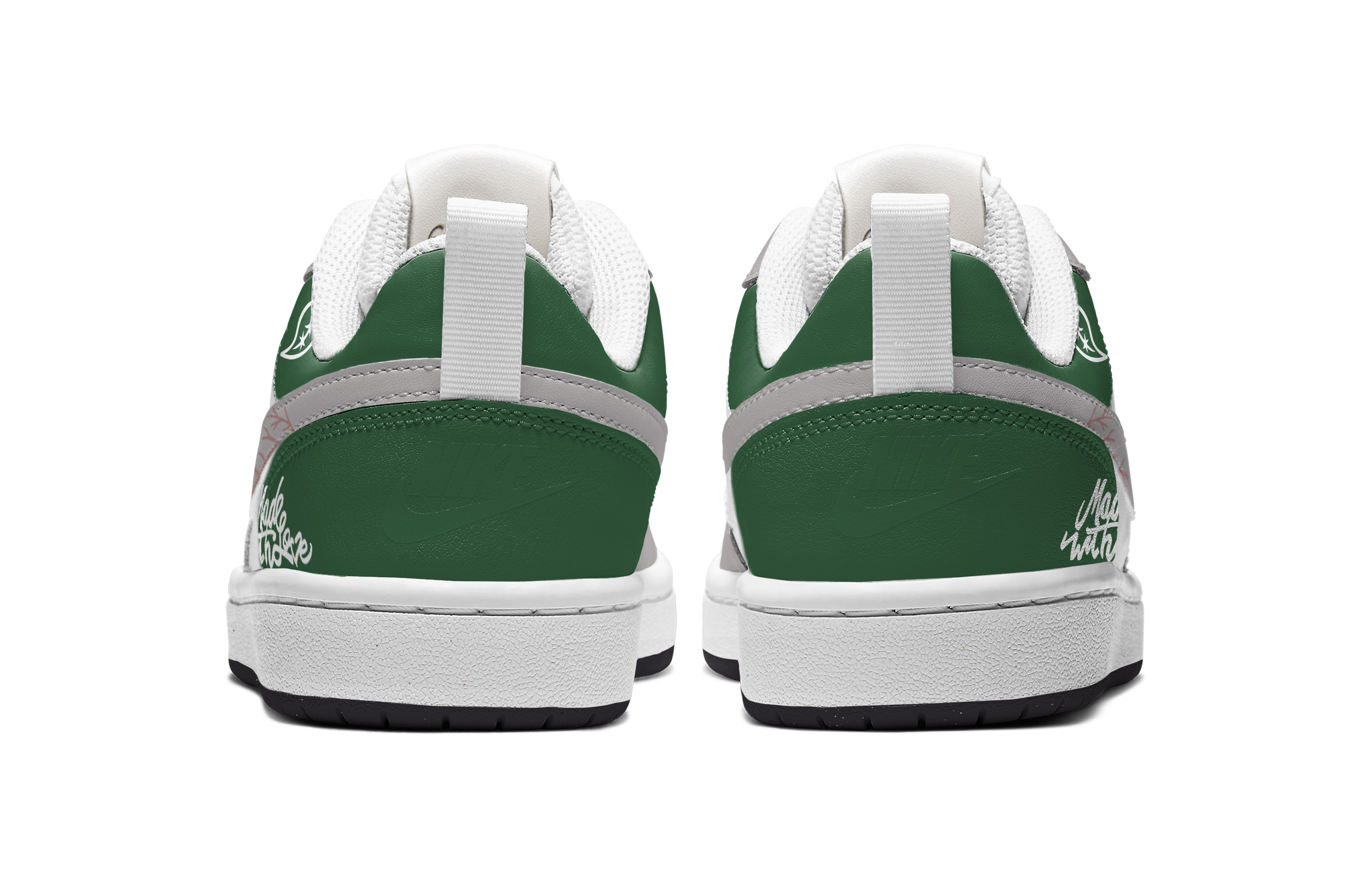 Purchase [定制鞋款] 耐克Court Borough低帮 '绿色佩斯利爱' DV5456-108(TeamA-现爱情造绿白腰果)