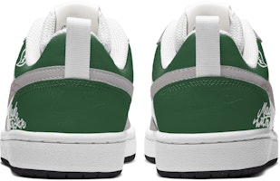 【客製球鞋】Nike Court Borough系列 減齡愛情 腰果花 潮流街頭 字母 解構高街 低筒 球鞋 GS 綠白 Purchase 【客製球鞋】Nike Court Borough系列 減齡愛情 腰果花 潮流街頭 字母 解構高街 低筒 球鞋 GS 綠白