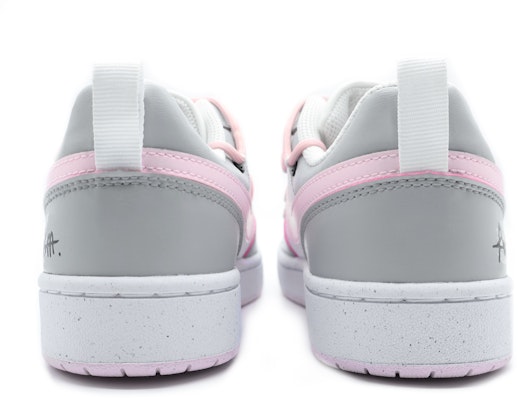 【訂製球鞋】Nike Court Borough 英文字母 塗鴉 掛飾 愛心 禮盒 浪漫 甜酷 舒適潮流 運動百搭 解構 低筒 板鞋 GS 灰粉 Details for 【訂製球鞋】Nike Court Borough 英文字母 塗鴉 掛飾 愛心 禮盒 浪漫 甜酷 舒適潮流 運動百搭 解構 低筒 板鞋 GS 灰粉