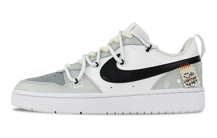 [Custom Shoes] Nike Court Borough Low 'Grey White Black'