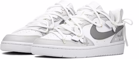 定制鞋款: 耐克Court Borough Low '灰白蝴蝶' BQ5448-100(TeamA-蝴蝶灰) Lookbook 定制鞋款: 耐克Court Borough Low '灰白蝴蝶' BQ5448-100(TeamA-蝴蝶灰)