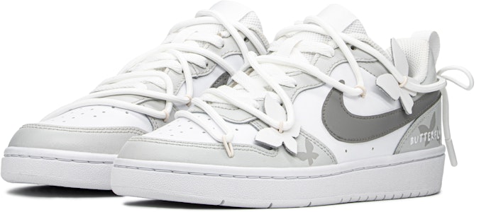 【カスタムシューズ】ナイキ コート バラロー ロー 'グレイ ホワイト バタフライ' BQ5448-100(TeamA-蝴蝶灰) Lookbook 【カスタムシューズ】ナイキ コート バラロー ロー 'グレイ ホワイト バタフライ' BQ5448-100(TeamA-蝴蝶灰)