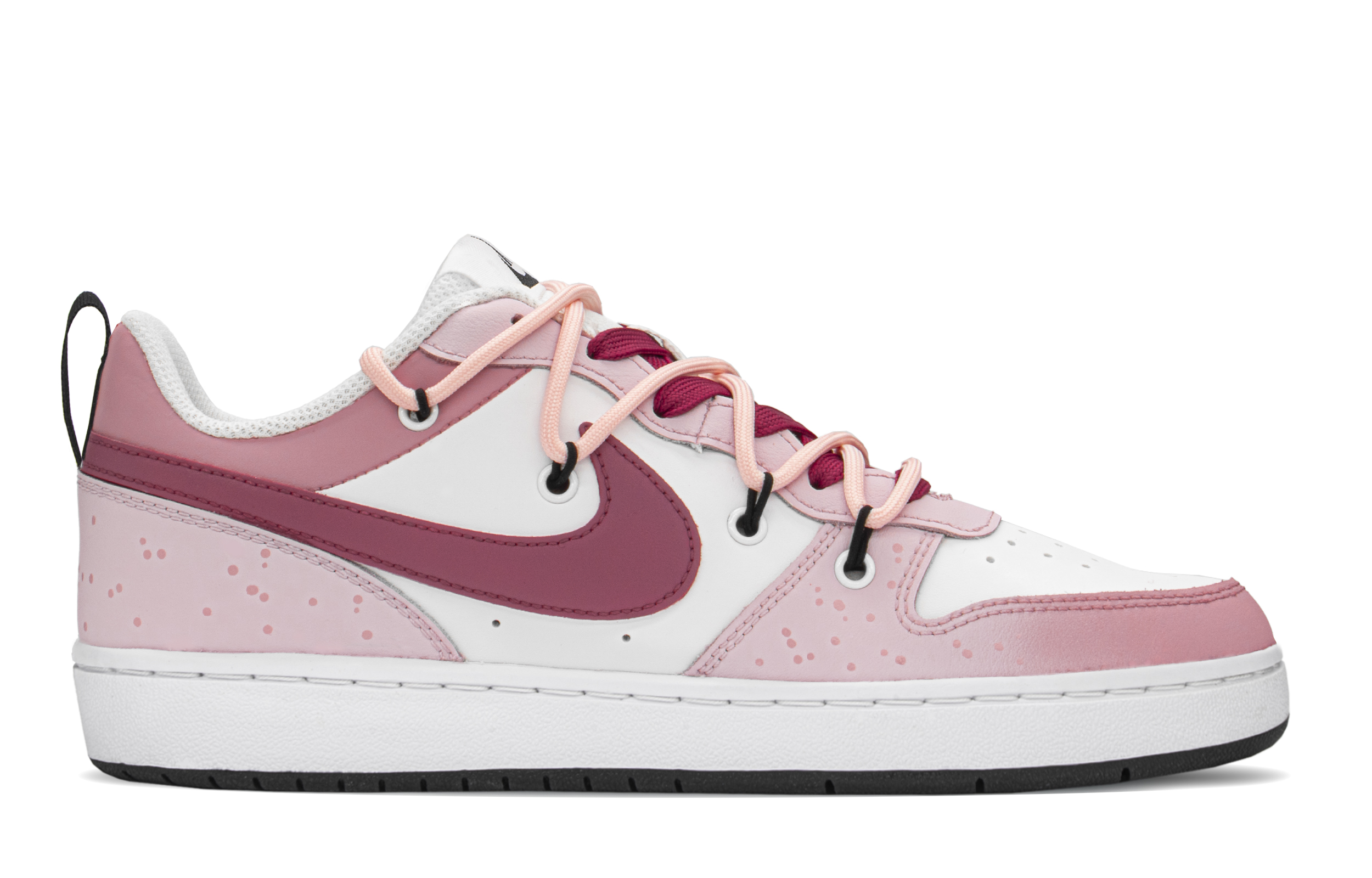 Order [Sepatu Kustom] Nike Court Borough Low 'Heart Strawberry' BQ5448-104(TeamA-草莓爱心S-BOX)