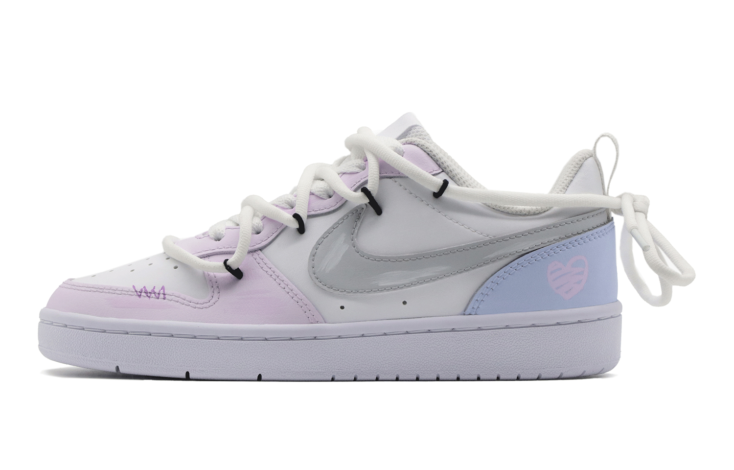 Order [Kasut Custom] Nike Court Borough Low 'Lavender Love' BQ5448-100(Team57-女款薰衣草)