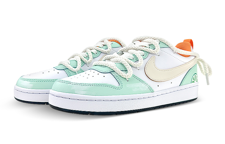 Lookbook [Zapatillas Personalizadas] Nike Court Borough Low 'Té Helado de Limón' FN3687-181(Team76-GS夏日柠檬黄绿)