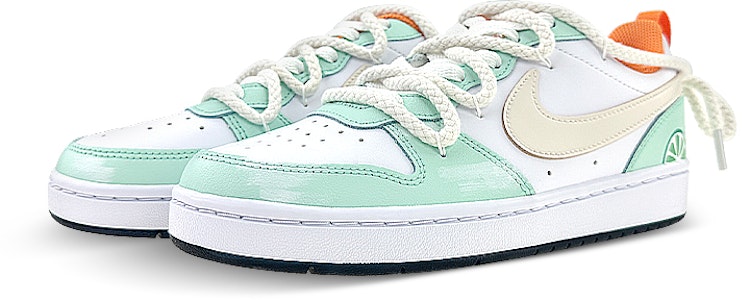 【客製化球鞋】Nike Court Borough Low 滑板文化 夏日奶茶 檸檬 低筒 板鞋 GS 黃綠 Lookbook 【客製化球鞋】Nike Court Borough Low 滑板文化 夏日奶茶 檸檬 低筒 板鞋 GS 黃綠