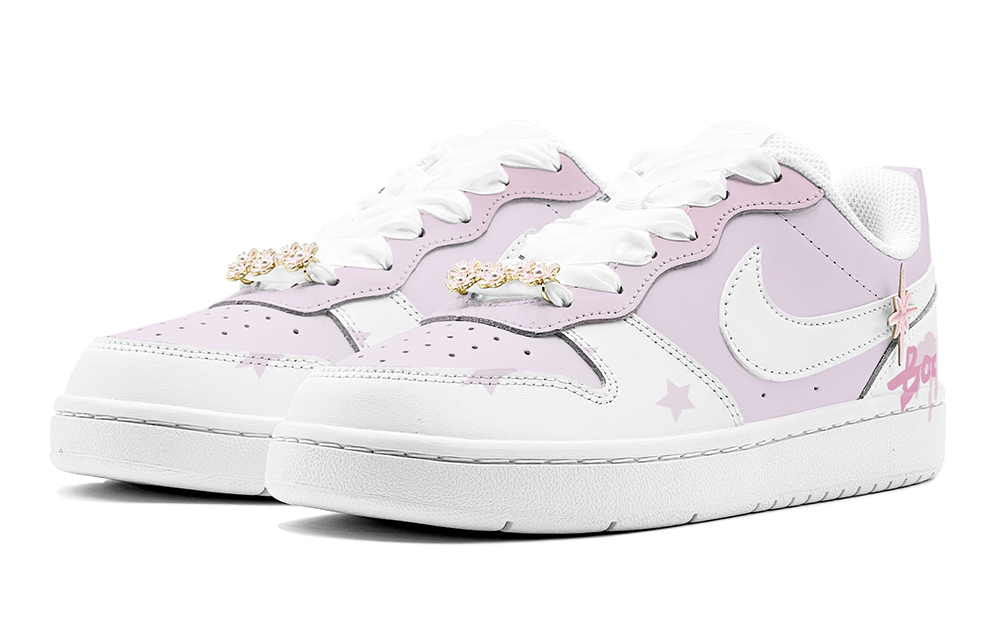 [Custom Shoes] Nike Court Borough Low 'Lilac Star' 圖 3