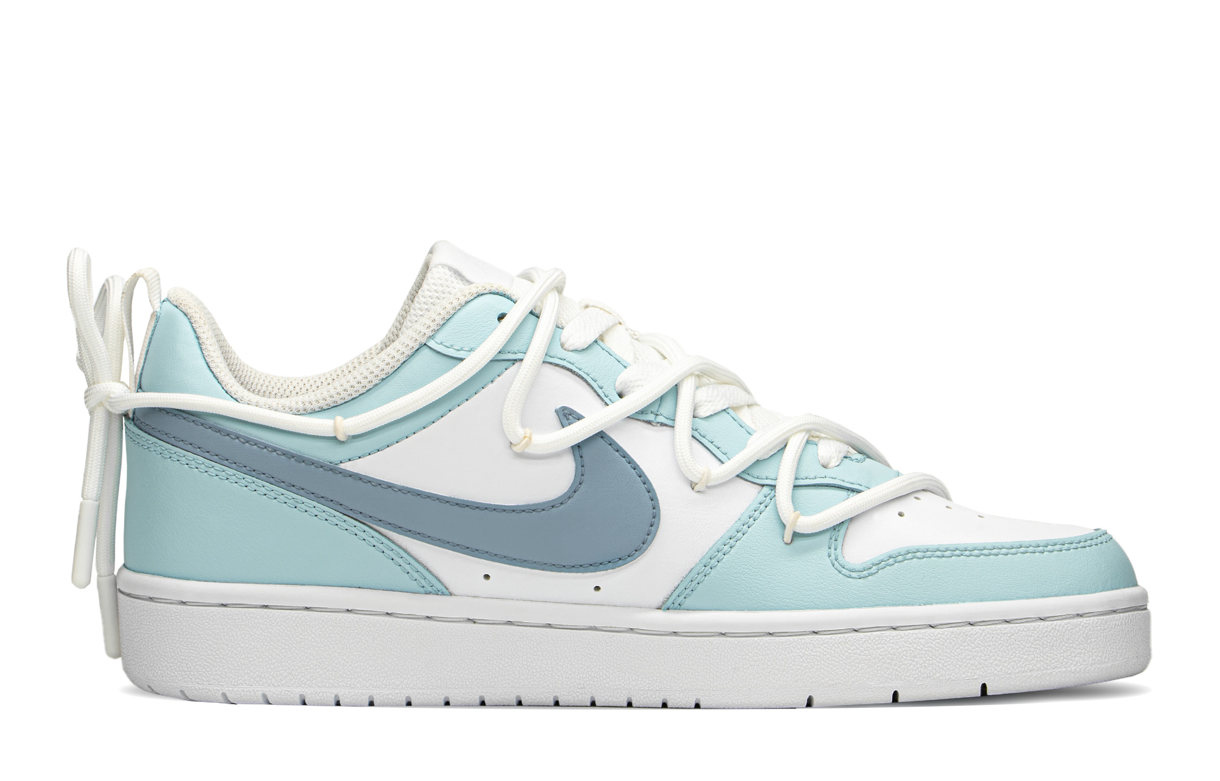 [Custom Shoes] Nike Court Borough Low 'Lily of the Valley Blue White' 圖 2