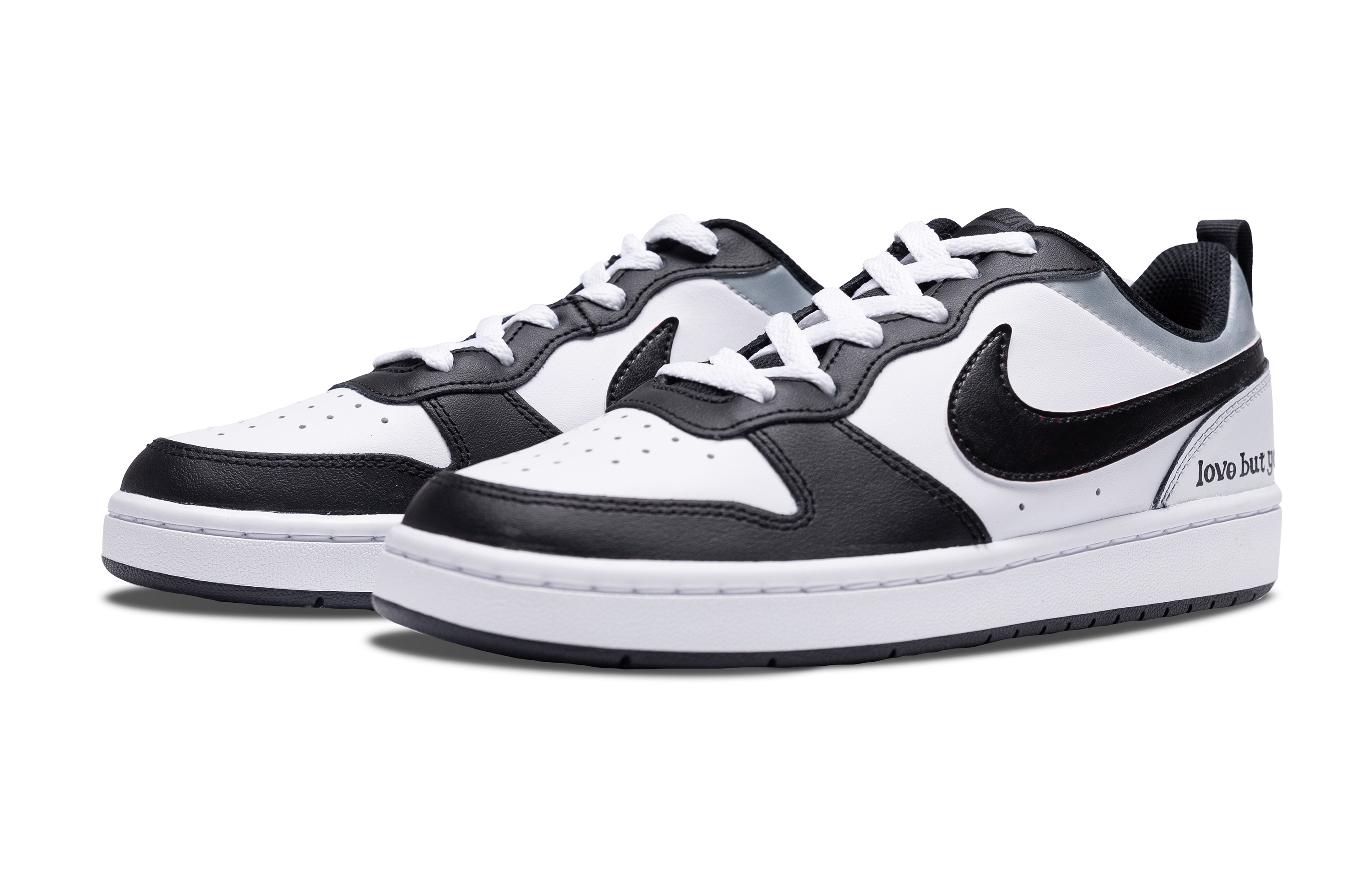 [Custom Shoes] Nike Court Borough Low 'Love But You White-Black' 圖 4