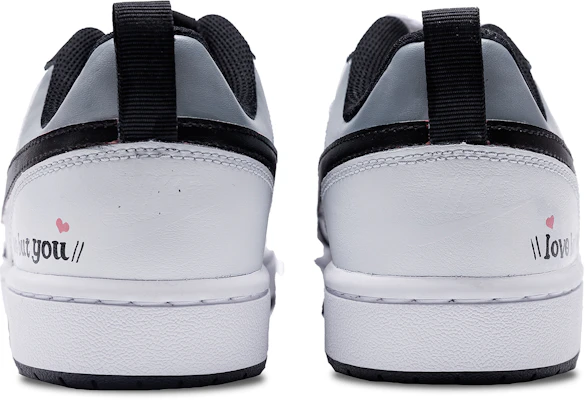 【客製化球鞋】Nike Court Borough 佦 Love But You 小眾潮流 自由靈動 防滑耐磨 低筒 板鞋 GS 白黑 Details for 【客製化球鞋】Nike Court Borough 佦 Love But You 小眾潮流 自由靈動 防滑耐磨 低筒 板鞋 GS 白黑