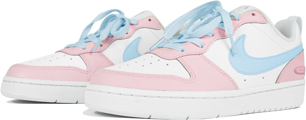 【定製球鞋】Nike Court Borough 玖製 馬卡龍小豬 冰淇淋 多巴胺 低筒 板鞋 GS 白藍粉 Lookbook 【定製球鞋】Nike Court Borough 玖製 馬卡龍小豬 冰淇淋 多巴胺 低筒 板鞋 GS 白藍粉