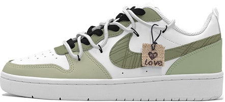 【訂製球鞋】 Nike Court Borough Low 夏日抹茶 解構風 小清新 休閒 低幫 板鞋 GS 抹茶綠 Buy 【訂製球鞋】 Nike Court Borough Low 夏日抹茶 解構風 小清新 休閒 低幫 板鞋 GS 抹茶綠