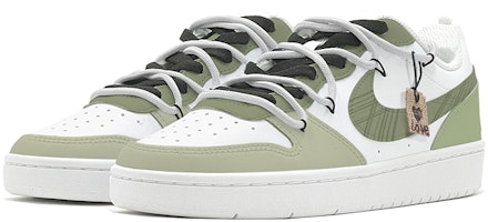 【訂製球鞋】 Nike Court Borough Low 夏日抹茶 解構風 小清新 休閒 低幫 板鞋 GS 抹茶綠 Lookbook 【訂製球鞋】 Nike Court Borough Low 夏日抹茶 解構風 小清新 休閒 低幫 板鞋 GS 抹茶綠