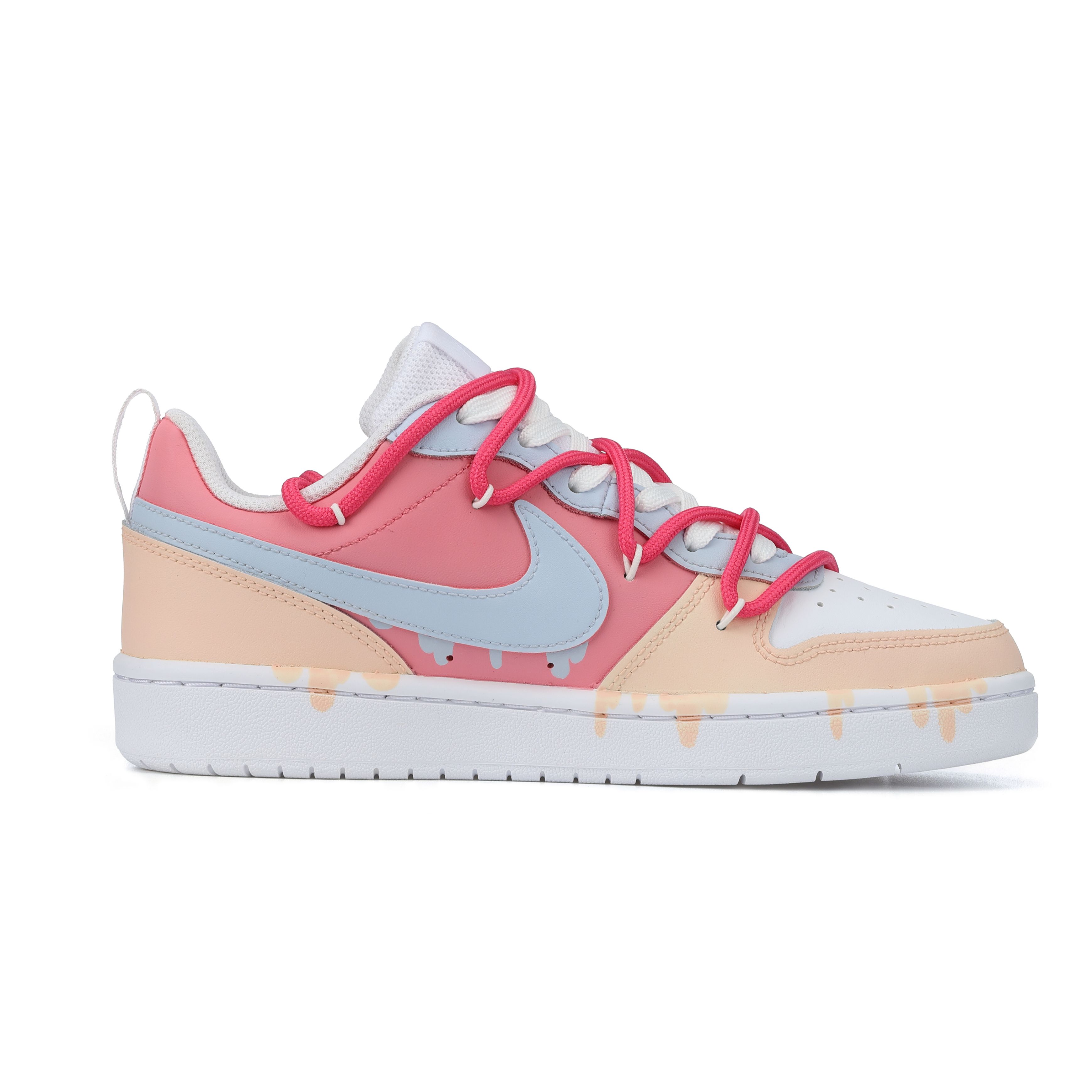 Lookbook 나이키 코트 버로우 로우 "아이스크림 마카롱" (57 characters) BQ5448-100（Team144-融化冰激凌）