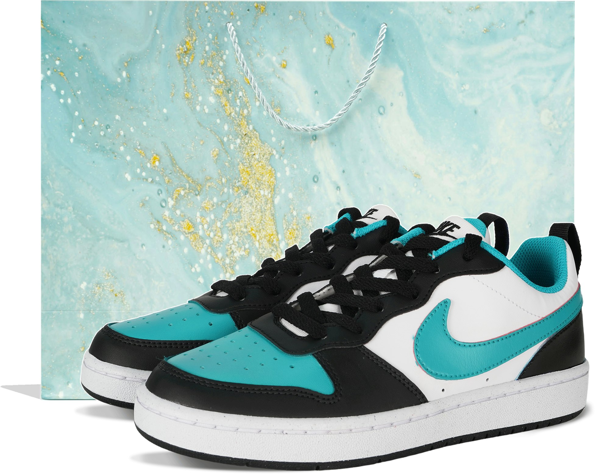 custom-shoes-nike-court-borough-low-mint-green-deconstructed