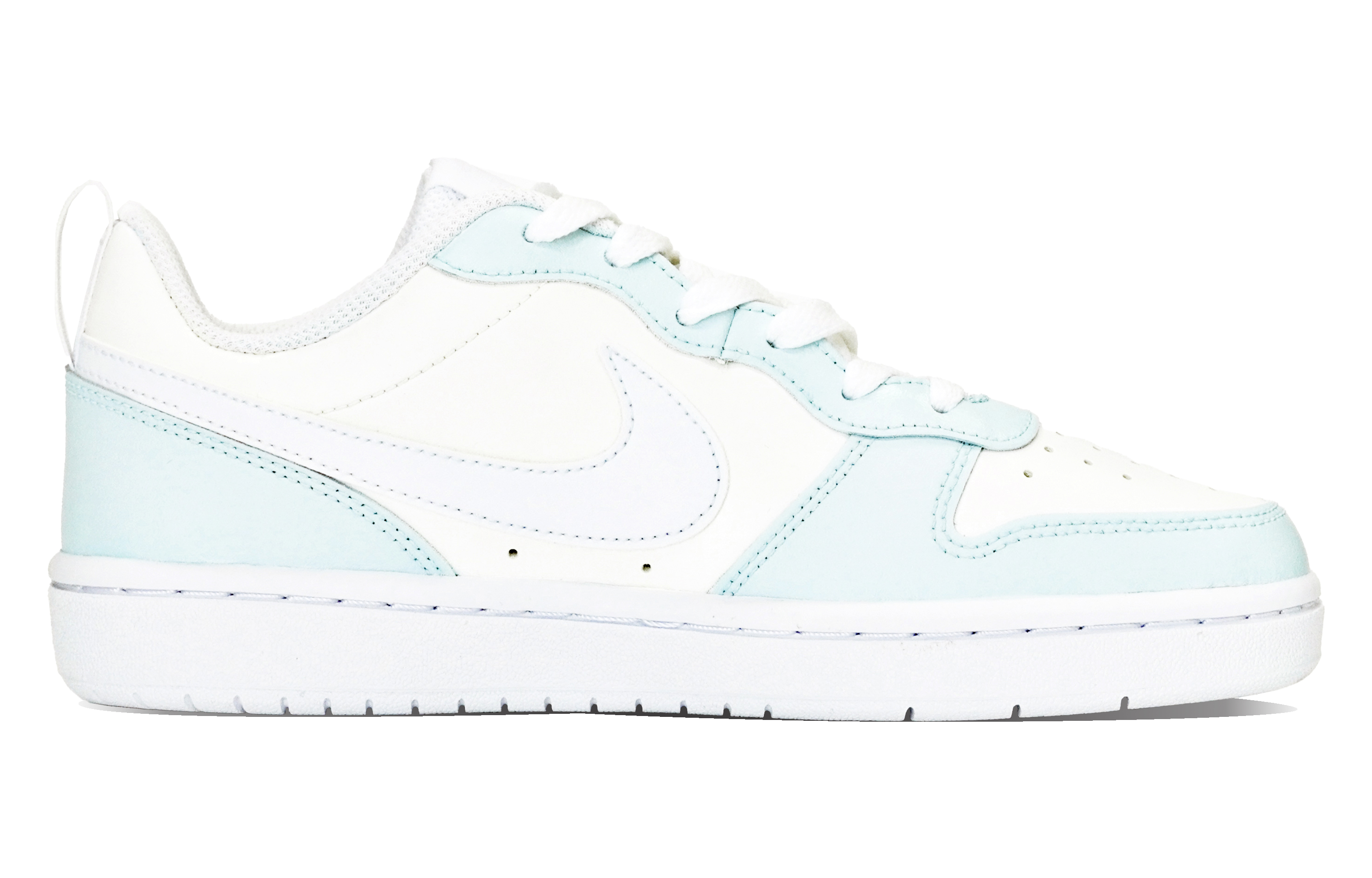 Order [Kasut Custom] Nike Court Borough Low 'Hijau Mint Bintang Sekeliling' BQ5448-100(Team14-薄荷奶绿S-Box)