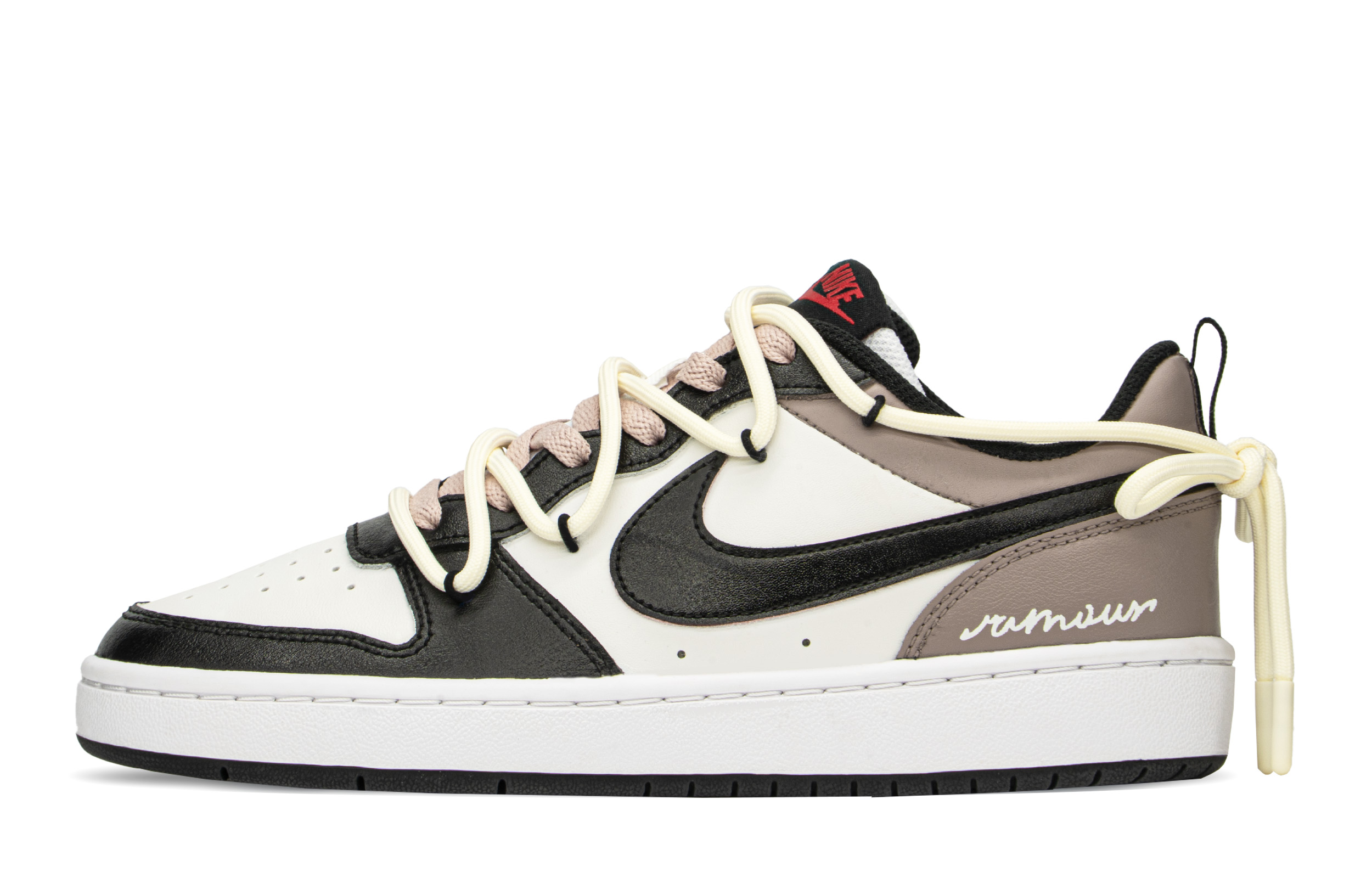 Buy [Kasut Custom] Nike Court Borough Low 'Mocha Kopi' BQ5448-110(TeamA-现浪漫摩卡)