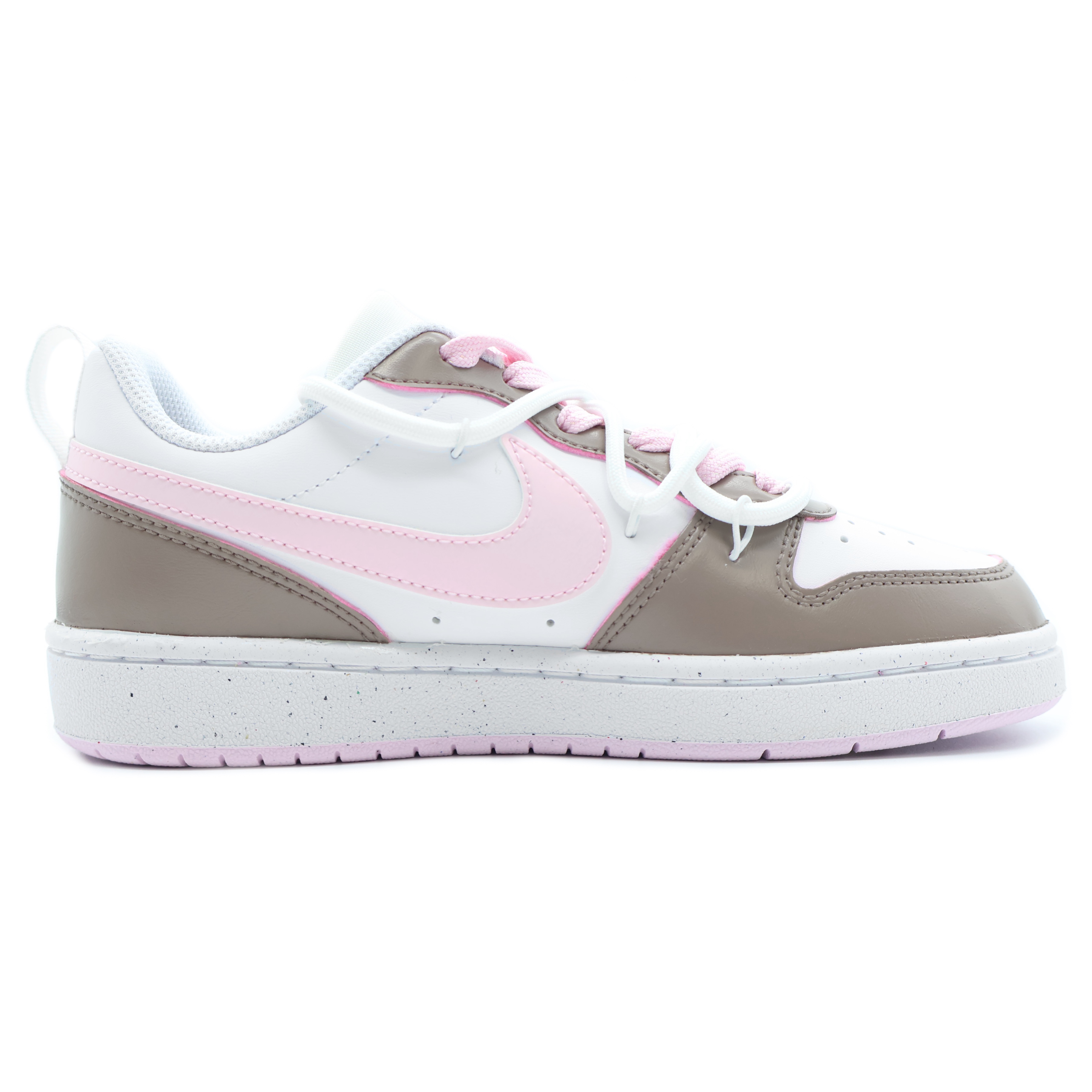 [Custom Shoes] Nike Court Borough Low 'Mocha Pink Letter Charm' 圖 4
