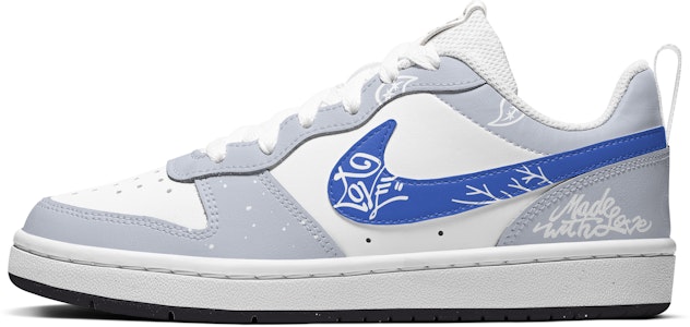 【定制鞋款】耐克Court Borough Low“蓝灰色佩斯利” DV5456-108(TeamA-现爱情造蓝灰腰果) Order 【定制鞋款】耐克Court Borough Low“蓝灰色佩斯利” DV5456-108(TeamA-现爱情造蓝灰腰果)