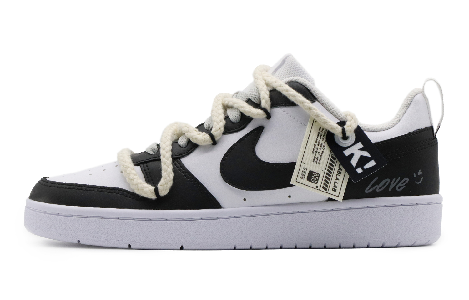 [Custom Shoes] Nike Court Borough Low 'Panda' 圖 2