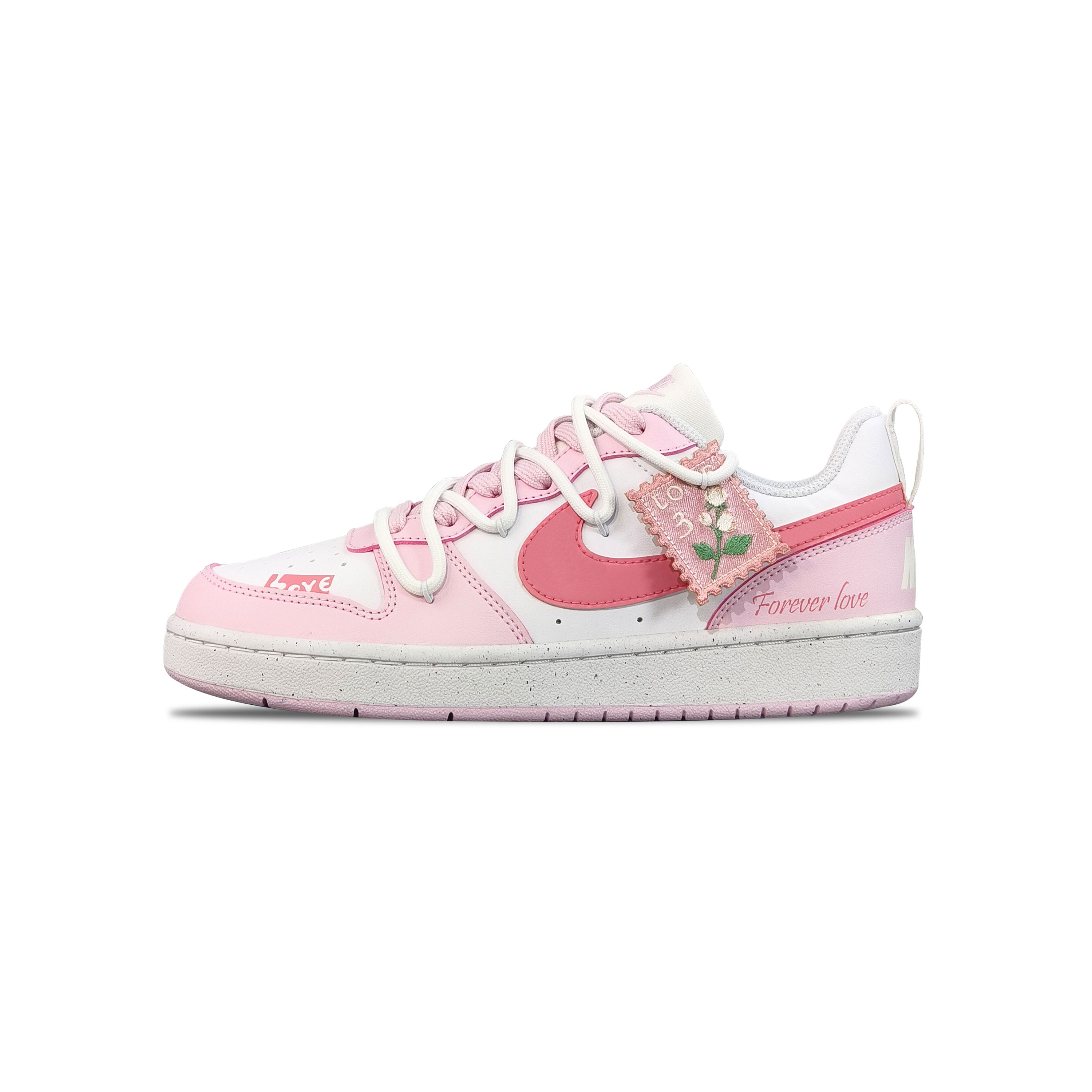 [Custom Shoes] Nike Court Borough Low 'Pink-White' 圖 2