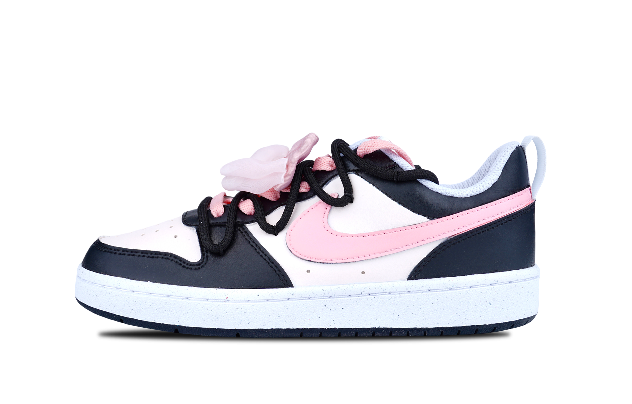 Buy [Kasut Custom] Nike Court Borough Low 'Pink dan Hitam Bowtie' DV5456-104-454003